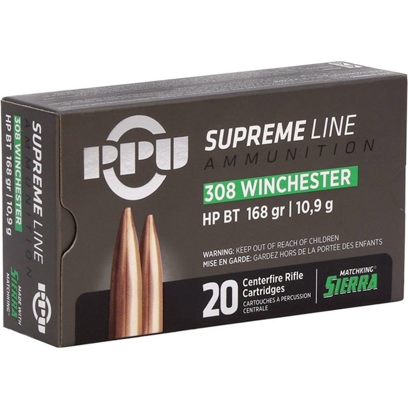 Prvi Partizan Supreme 308 Winchester Ammo 168 Grain Sierra Match