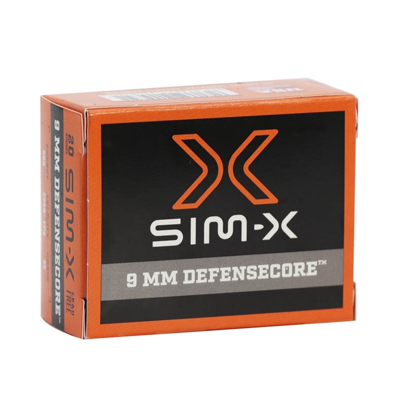 SIM-X Defensecore 9mm Ammo 45 Grain Lead Free Hollow Point - PN0945DC