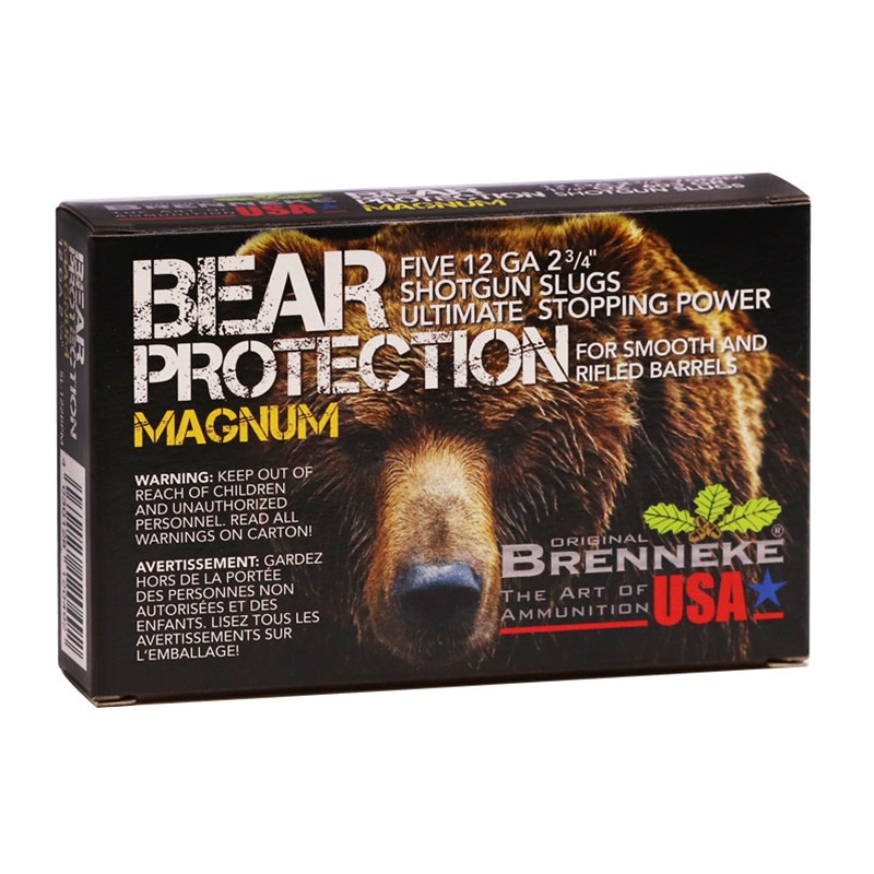 Brenneke USA Bear Protect Magnum 12 Gauge Ammo 2-3/4