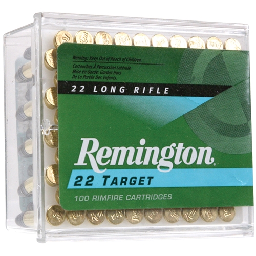 Remington Target 22 Long Rifle Ammo 40 Grain Lead Round Nose Standard Velocity - 6100