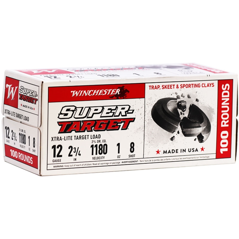Winchester Super Target 12 Gauge Ammo 2 3/4
