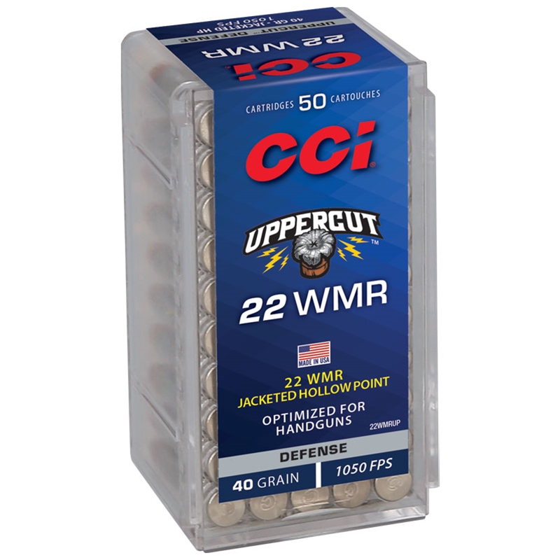 CCI Uppercut 22 WMR Ammo 40 Grain Copper Plated Hollow Point - 22WMRUP