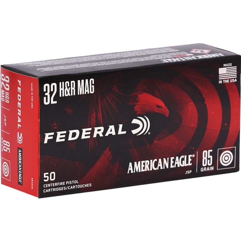 Federal American Eagle 32 H&R Magnum Ammo 85 Grain Jacketed Soft Point - AE32HR