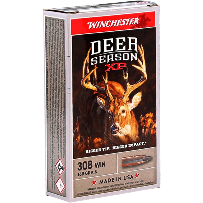 Winchester Deer Season XP .308 Winchester Ammo 168 Grain Extreme