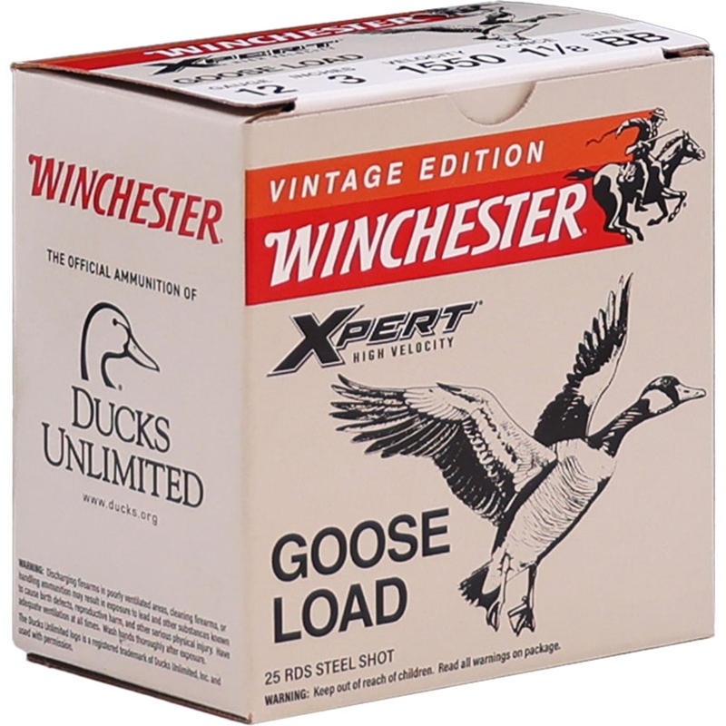 Winchester Xpert High-Velocity 12 Gauge Ammo 3″ 1 1/8 oz BB Steel Shot - WEX123BB