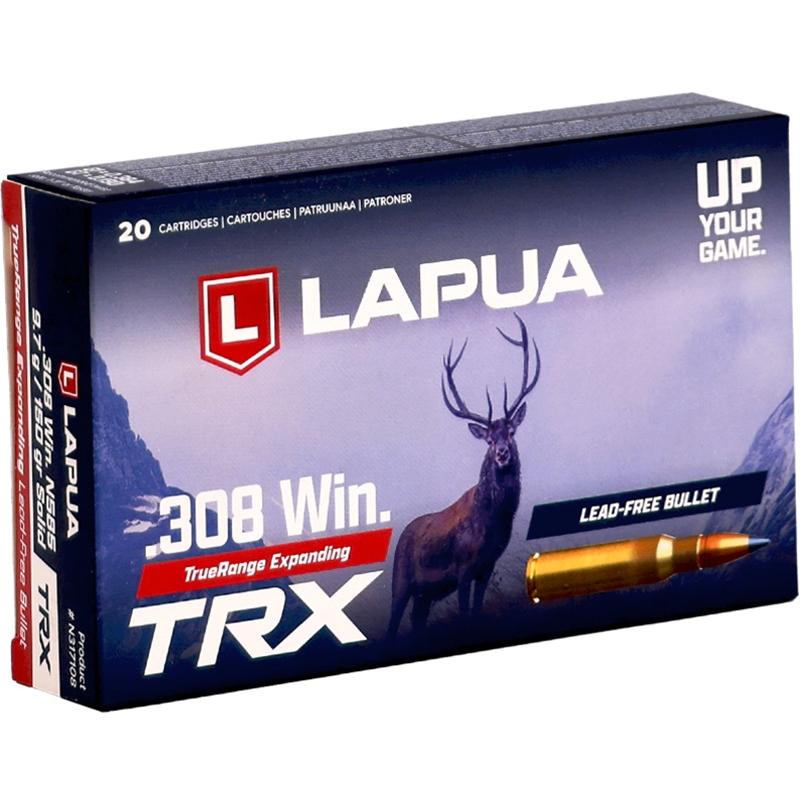 ラハム Lapua TRX 308 Winchester Ammo 150 Grain Lead Free Polymer Tip