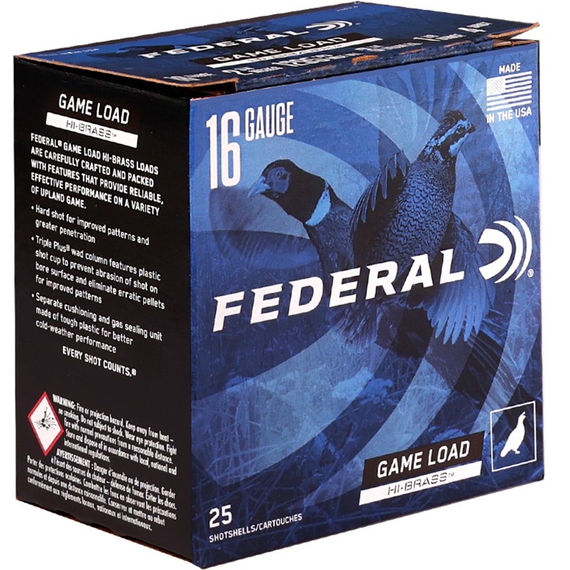 Federal Game Load 16 Gauge Ammo 2 3/4