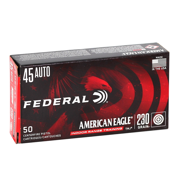 Federal American Eagle 45 ACP Auto Ammo 230 Grain TMJ