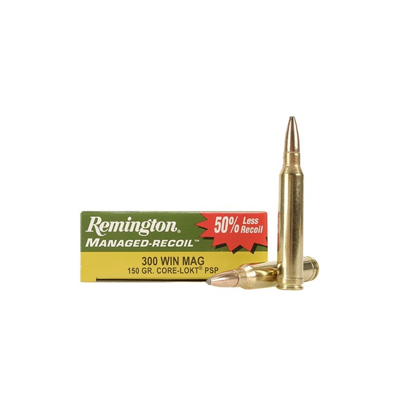 Remington Managed Recoil 300 Win Magnum Ammo 150 Gr Core-Lokt PSP