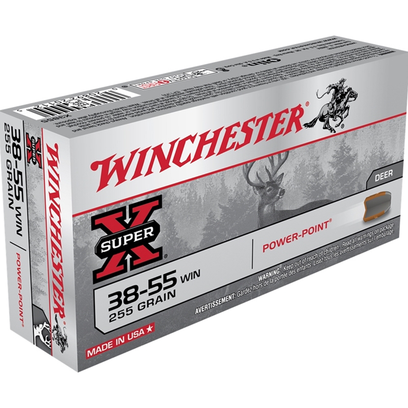 Winchester Super-X R38-55 WCF Ammo 255 Grain Power Point - X3855