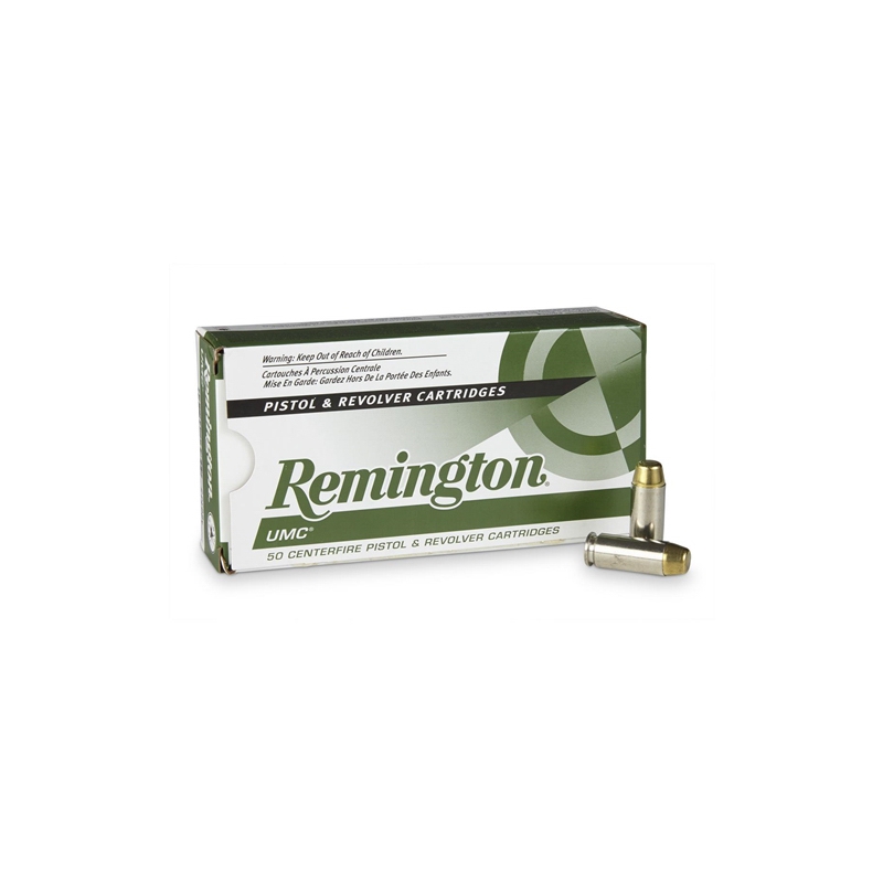 Remington UMC 10mm Auto Ammo 180 Grain Nickel Plated FMJ