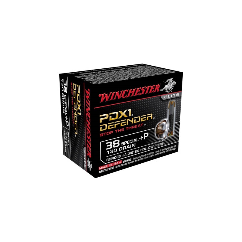 Winchester PDX1 38 Special +P 130 Grain Bonded Hollow Point