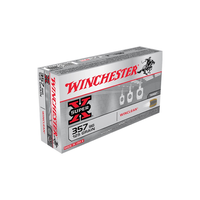 Winchester USA WinClean 357 SIG 125 Grain BEB