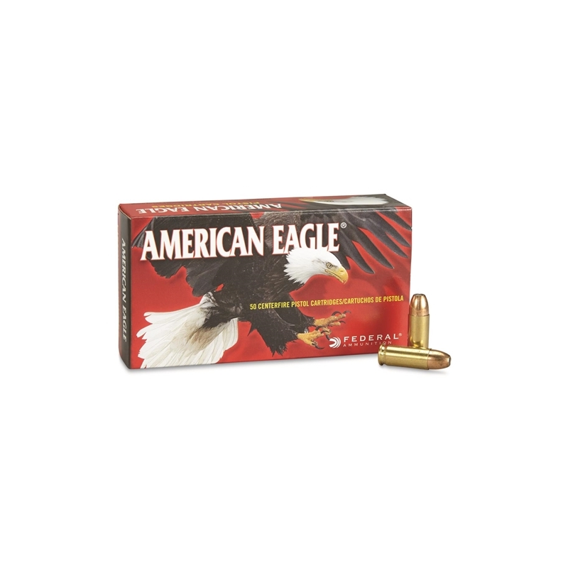 Federal American Eagle 38 Super +P Ammo 115 Grain Jacketed Hollow