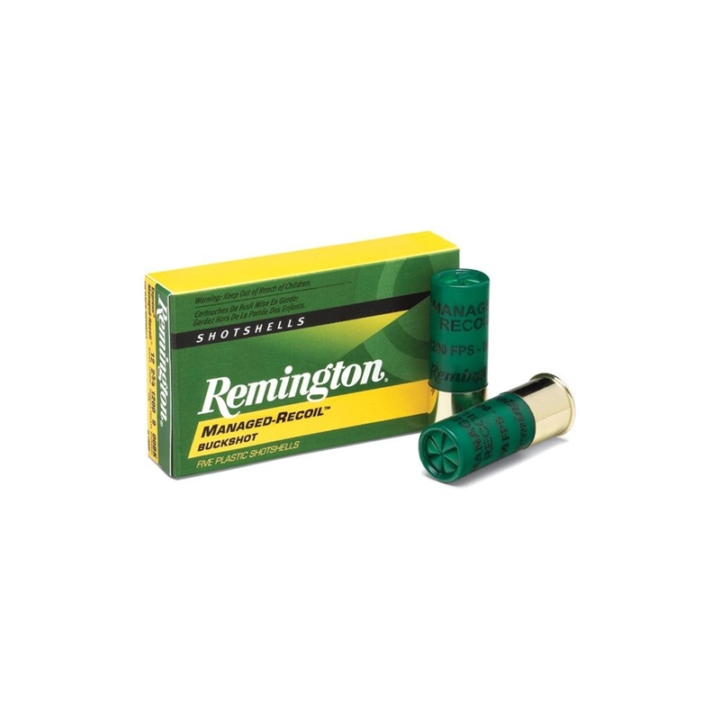 Remington Managed-Recoil 12 Gauge Ammo 2-3/4" 00 Buckshot