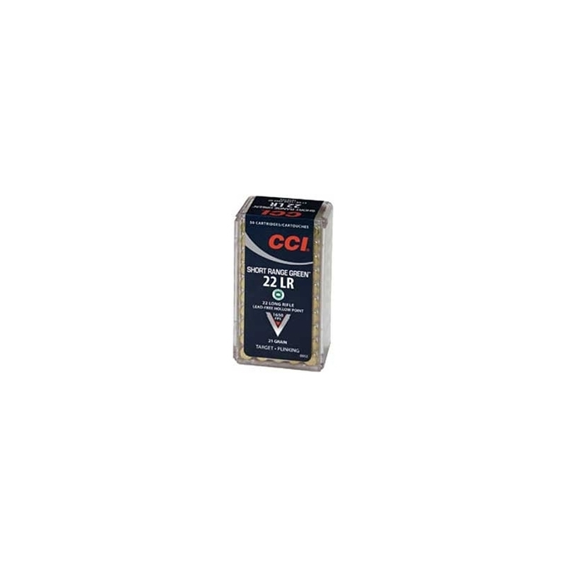CCI Short Range Green 22 Long Rifle Ammo 21 Gr. Truncated Cone HP