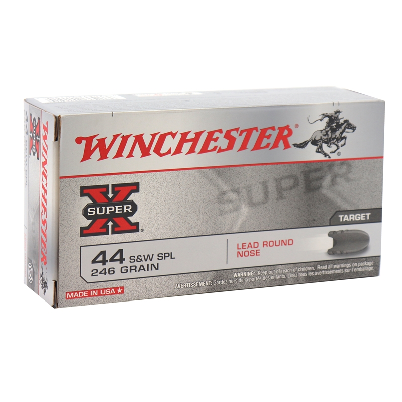 Winchester Super-X 44 Special Ammo 246 Grain Lead Round Nose