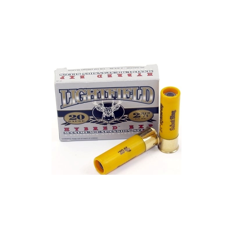 Lightfield Hybred EXP 20 Gauge 2-3/4" 7/8 oz Sabot Slug Ammunition