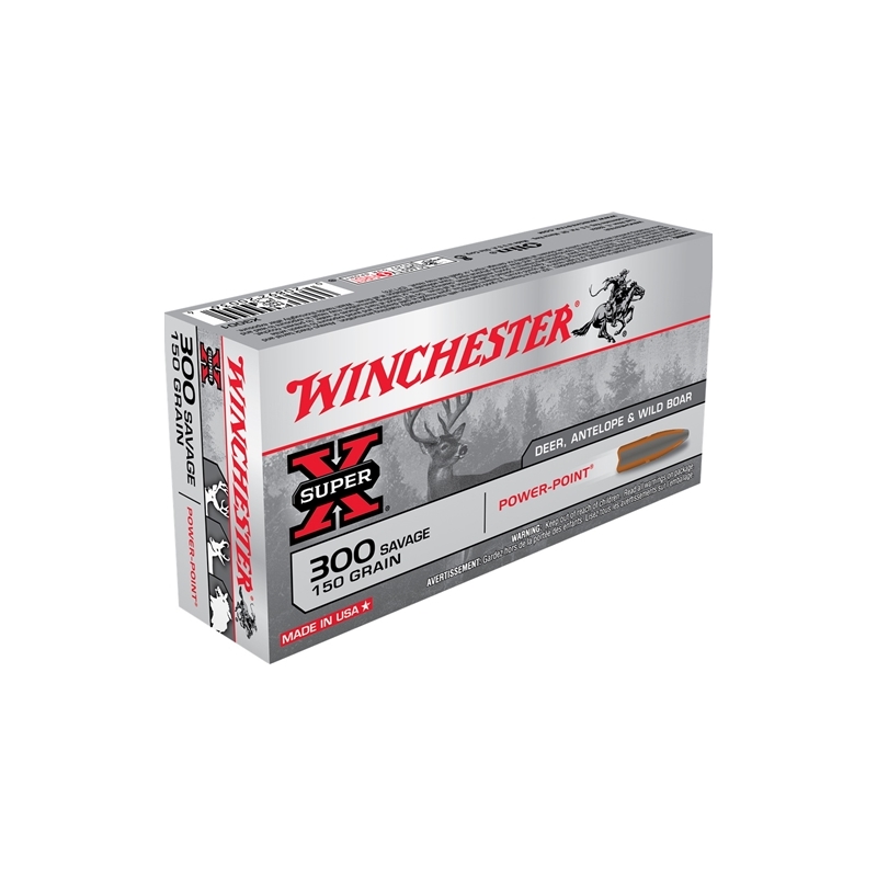 Winchester Super-X 300 Savage Ammo 150 Grain Power Point - X3001 display picture 3