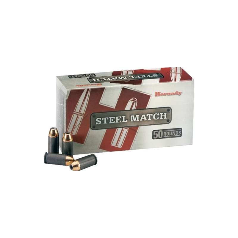 Hornady Steel Match Ammo 40 S&W 180 Grain HAP Steel Case Ammunition