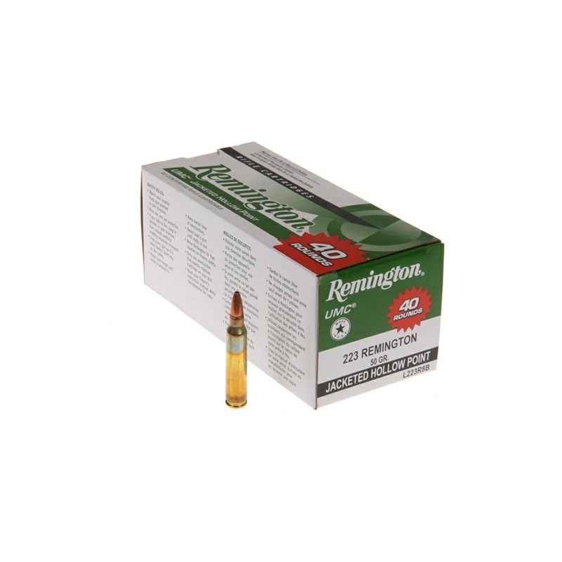 Remington UMC 223 Ammo 45 Grain Jacketed Hollow Point Value Pack