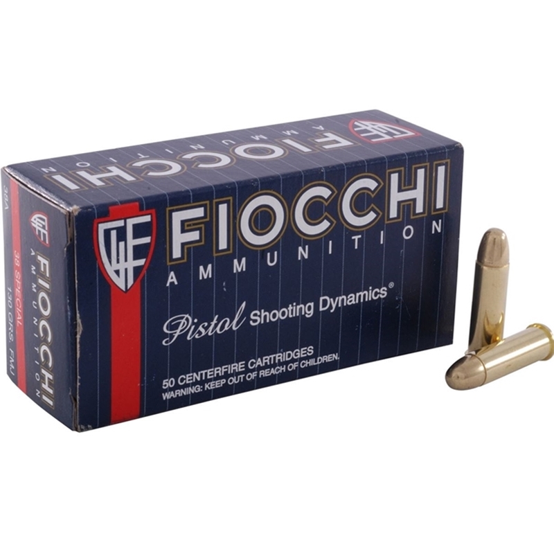 Fiocchi Shooting Dynamics 38 Special Ammo 130 Grain Full Metal Jacket