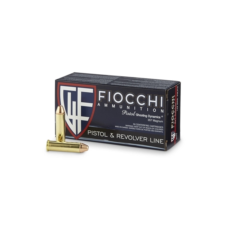 Fiocchi Shooting Dynamics 357 Magnum Ammo 142 Grain FMJ