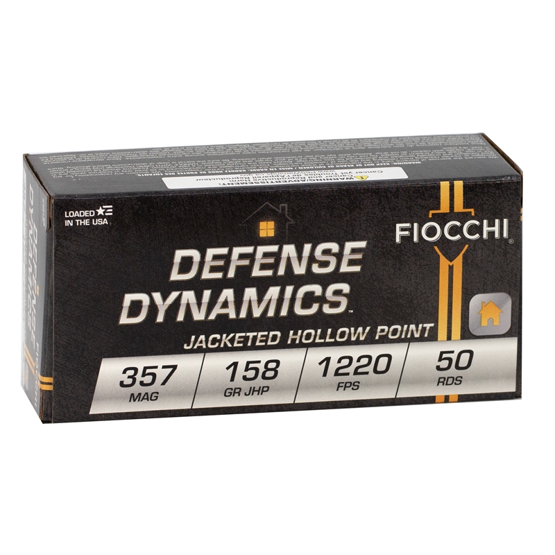 Fiocchi Shooting Dynamics 357 Magnum Ammo 158 Grain JHP