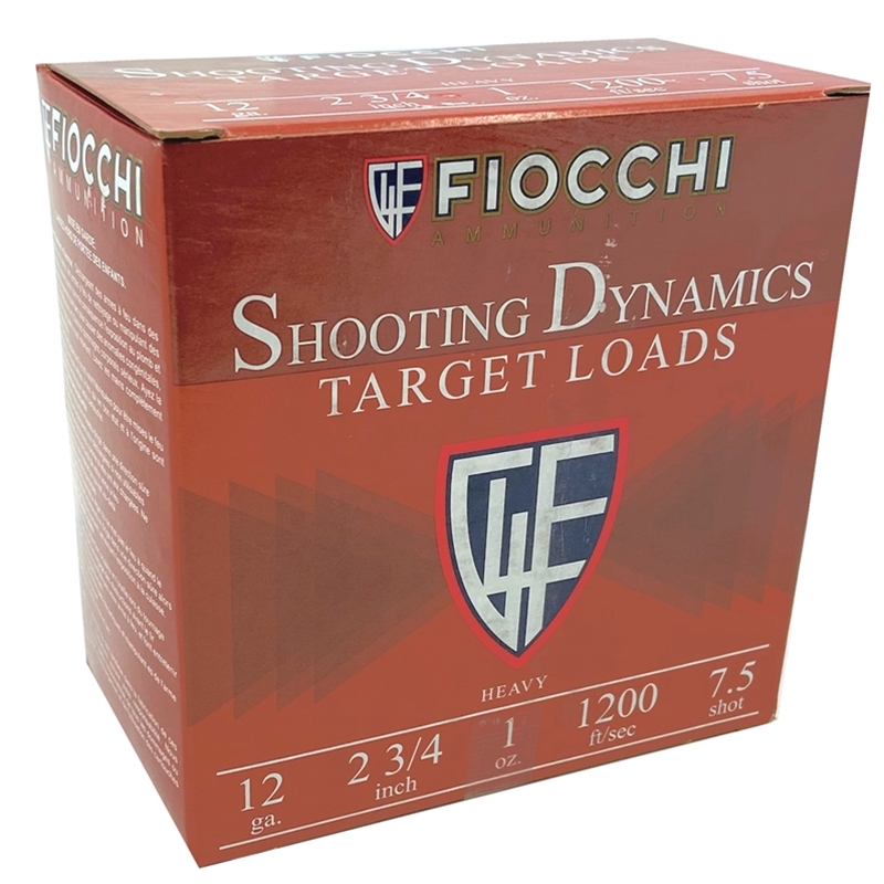 Fiocchi Shooting Dynamics 12 Gauge Ammo 2-3/4" 1oz. #7.5 Shot Target