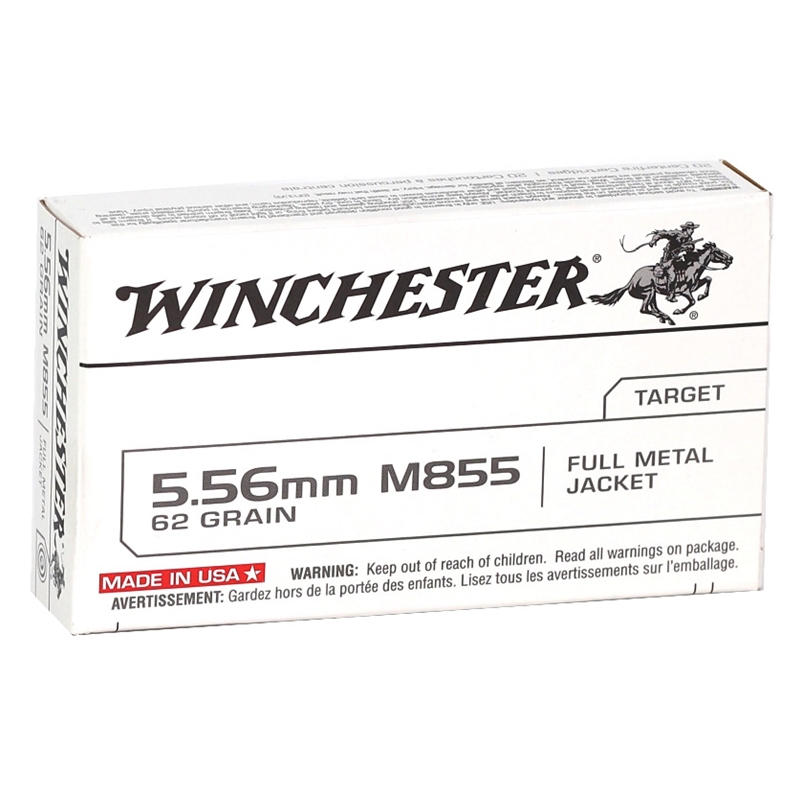 Winchester M855 Penetrator 5.56x45mm NATO 62 Grain Green Tip FMJ