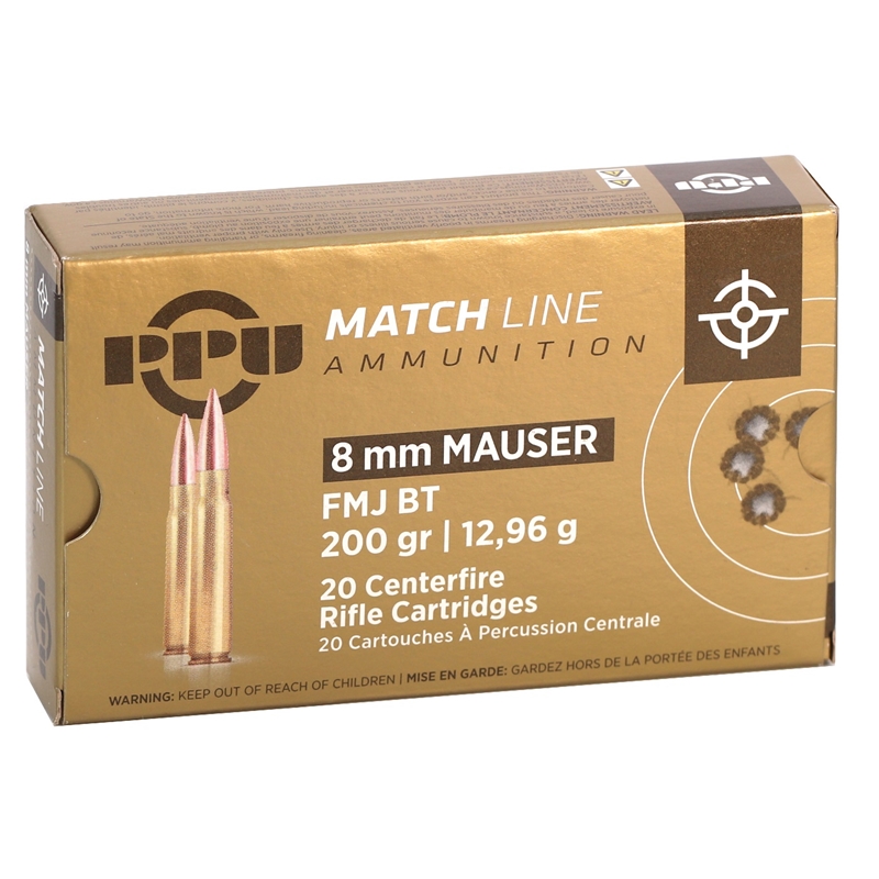 Prvi Partizan Match 8mm Mauser 200 Grain Full Metal Jacket