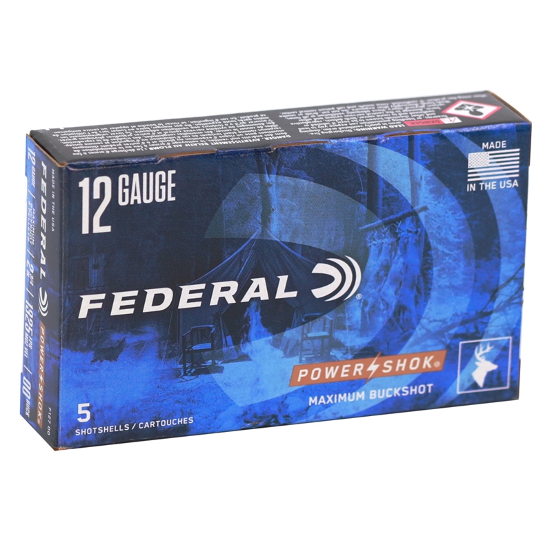 Federal Power Shok 12 Gauge Ammo 2 34 00 Buckshot 9 Pellets