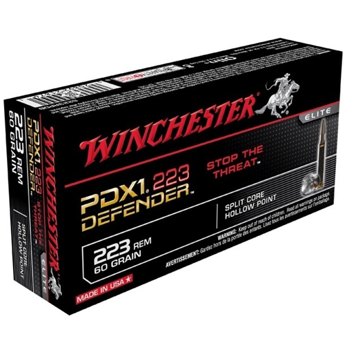 Winchester PDX1 223 Remington 60 Grain Jacketed Hollow Point