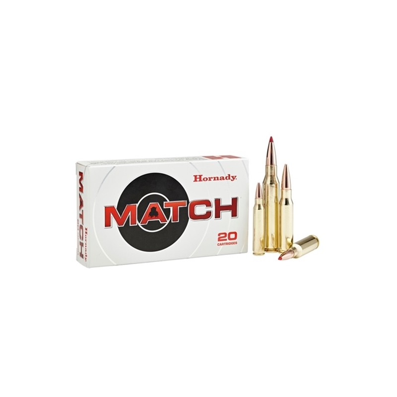 Hornady Match 223 Remington 52 Grain Boat Tail Hollow Point Ammunition