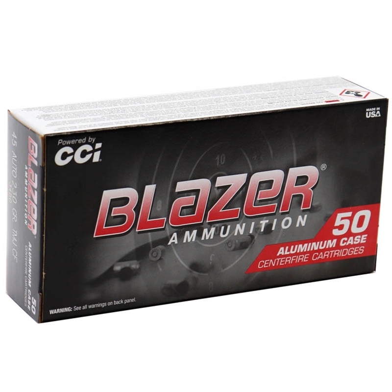 CCI Blazer CleanFire 45 ACP AUTO Ammo 230 Grain FMJ