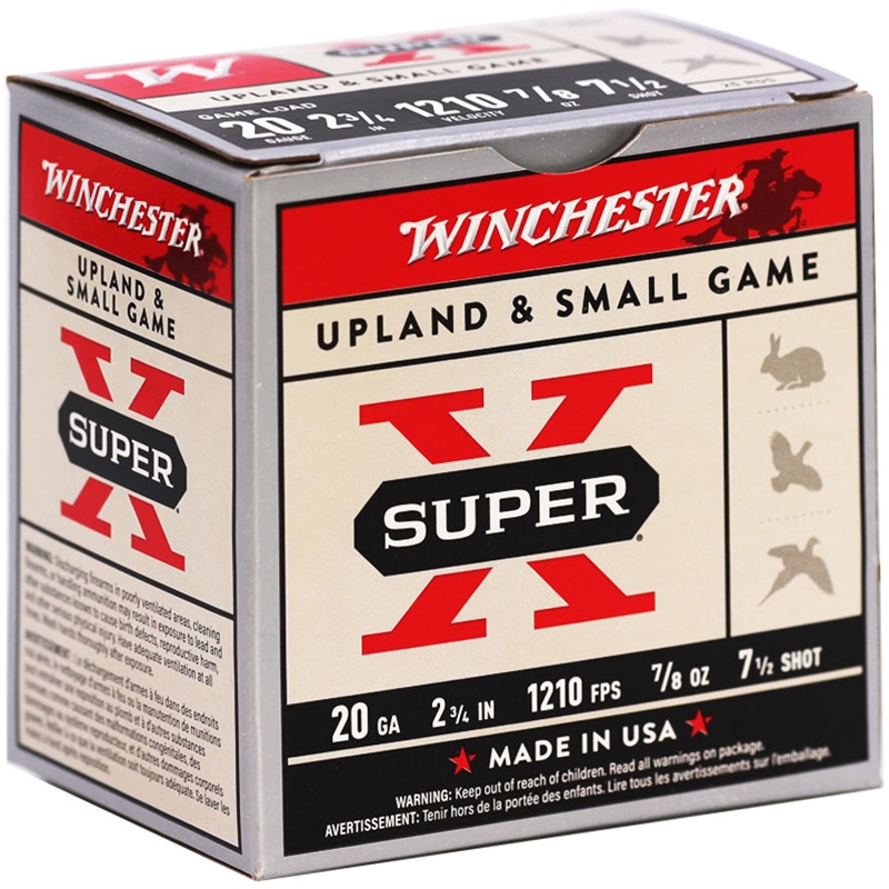 Winchester Super-X 20 Gauge 2 3/4" 7/8oz #7.5 Shot