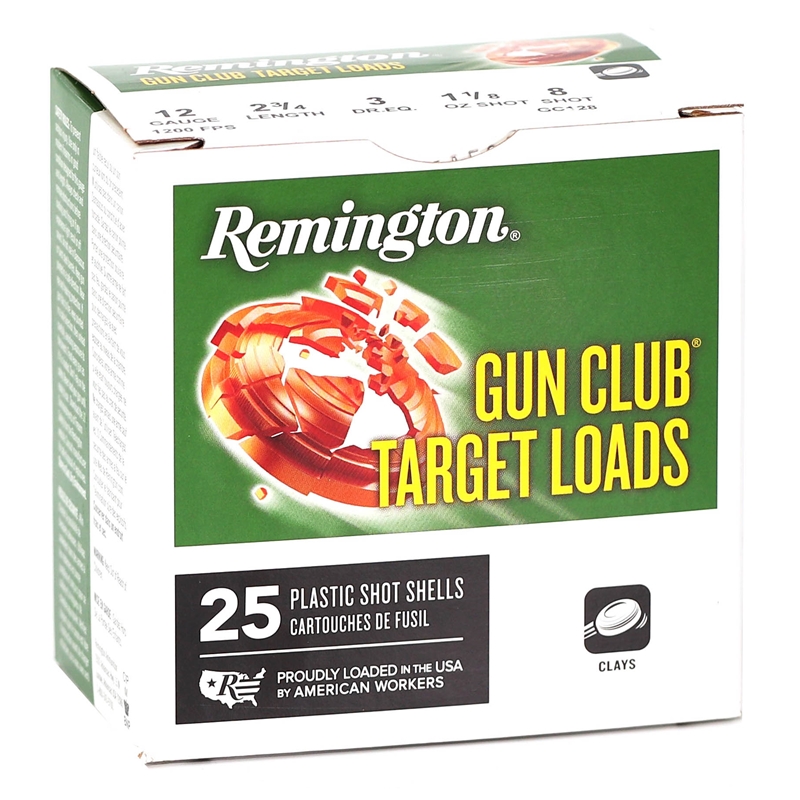 Remington Gun Club Target 12 Gauge Ammo 2 3/4
