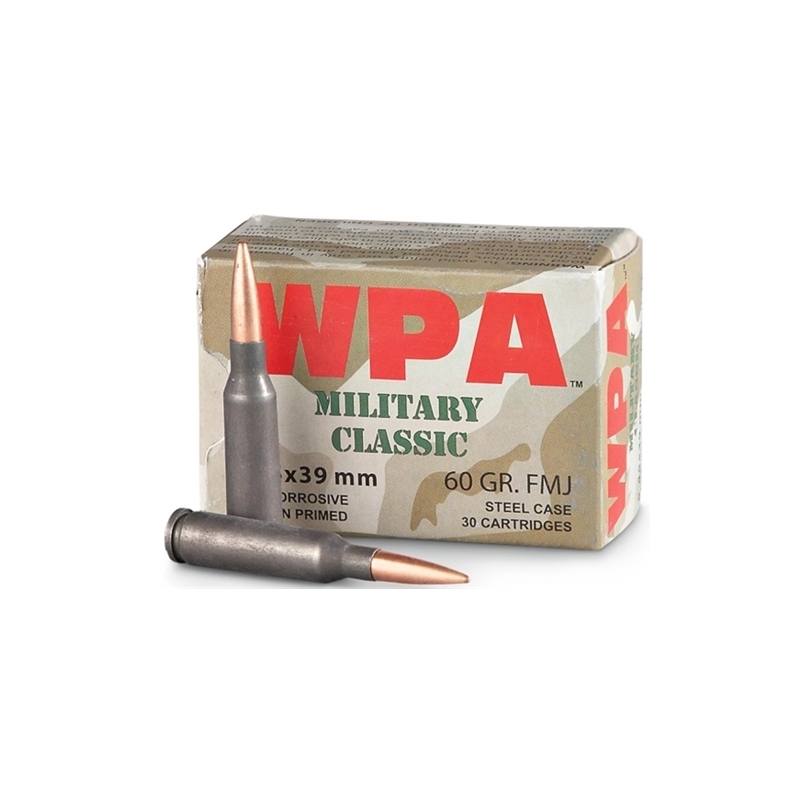 Wolf MC 5.45x39mm Ammo 60 Grain FMJ Steel Case