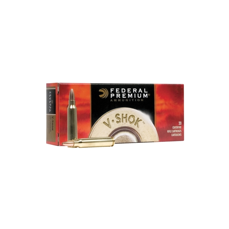 Federal Premium Vital-Shok 22-250 Remington 55 Grain Sierra GameKing Hollow Point Boat Tail Ammunition