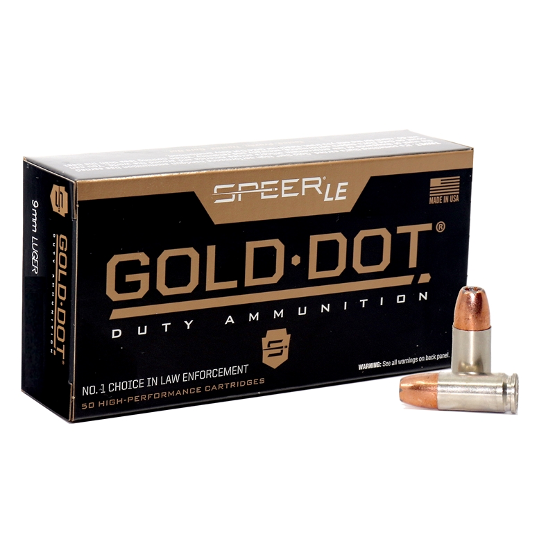 Speer Gold Dot LE Duty 9mm 124 Grain JHP