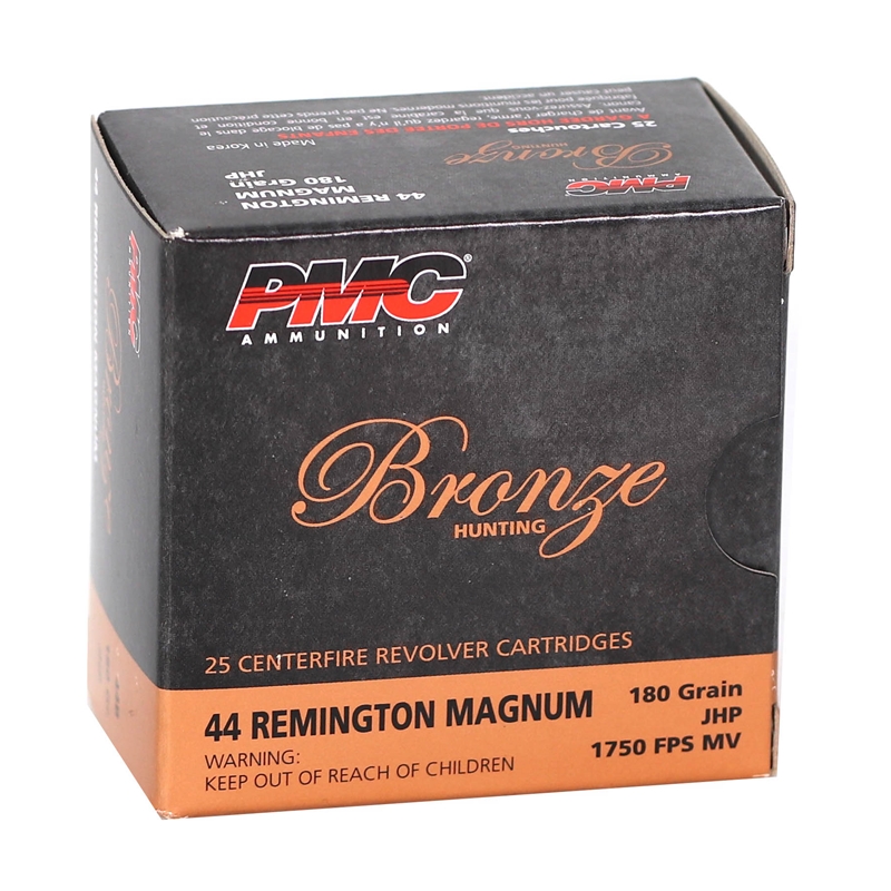 PMC Bronze 44 Remington Magnum Ammo 180 Gr JHP