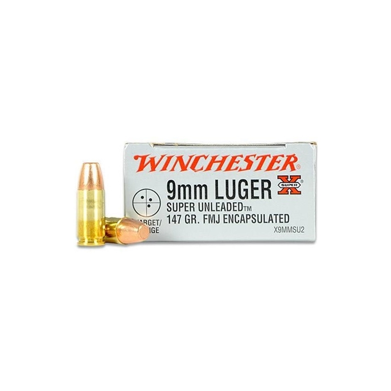 Winchester Super-X 9mm Luger 147 Grain Subsonic FMJ