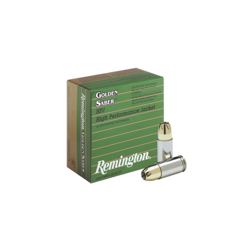 Remington Golden Saber 40 S&W Ammo 180 Grain Brass JHP