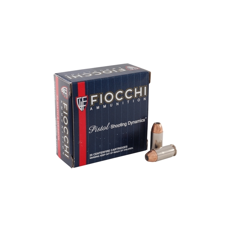 Fiocchi Extrema 40 S&W Ammo 155 Grain Hornady XTP Jacketed Hollow Point