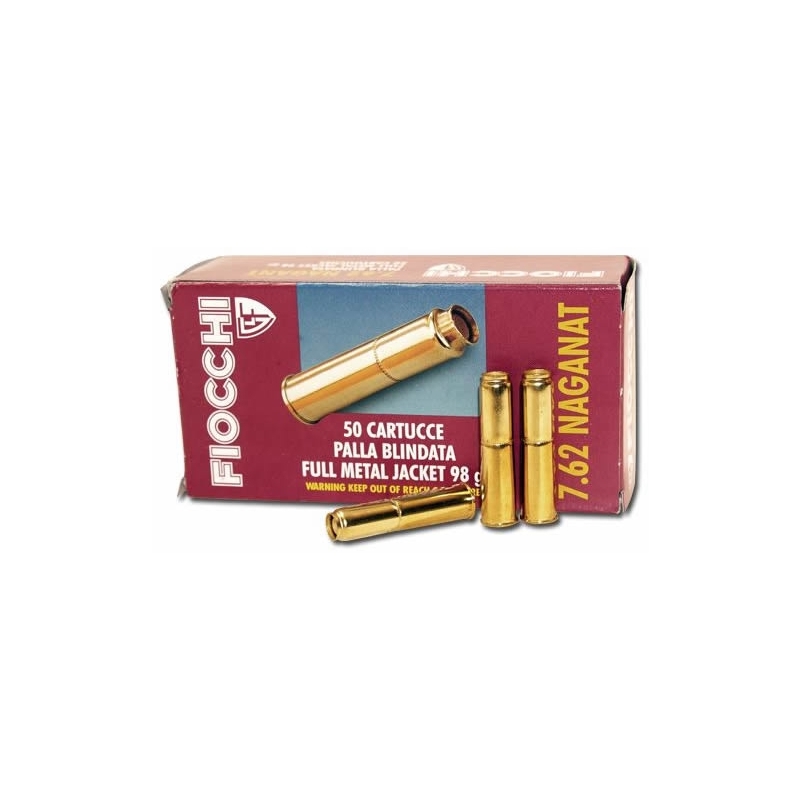 Fiocchi Shooting Dynamics 7.62mm Russian Nagant Ammo 97 Grain FMJ