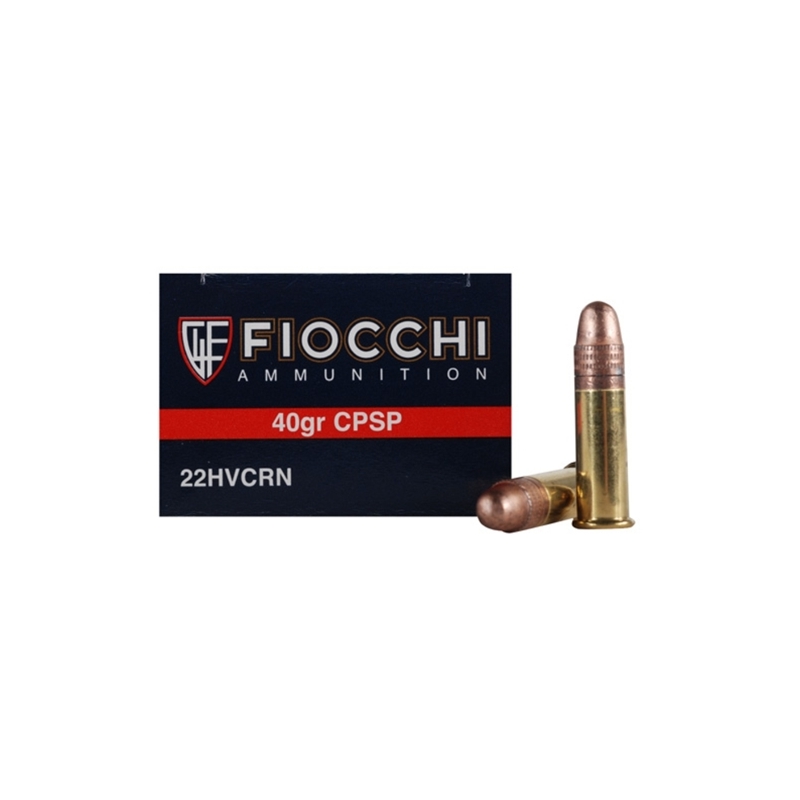 Fiocchi 22 Long Rifle Ammo 40 Grain Copper Plated Solid Point
