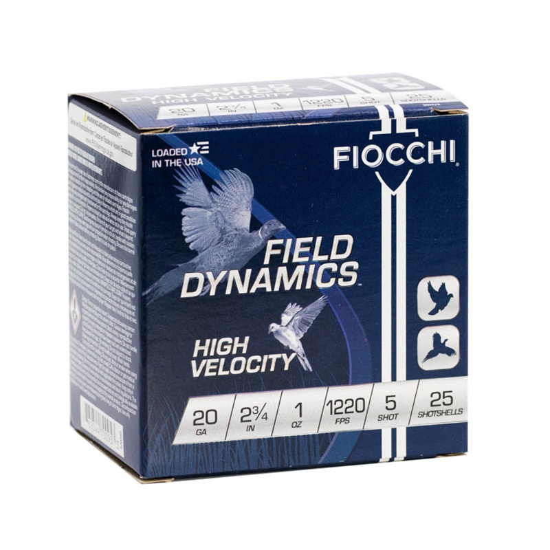 Fiocchi 20 Gauge 2-3/4" 1oz #5 High Velocity Ammunition