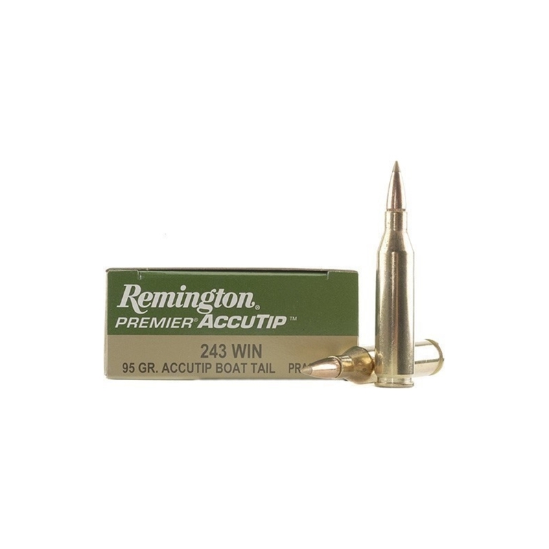 Remington Premier Varmint 243 Winchester 95 Gr. AccuTip Boat Tail