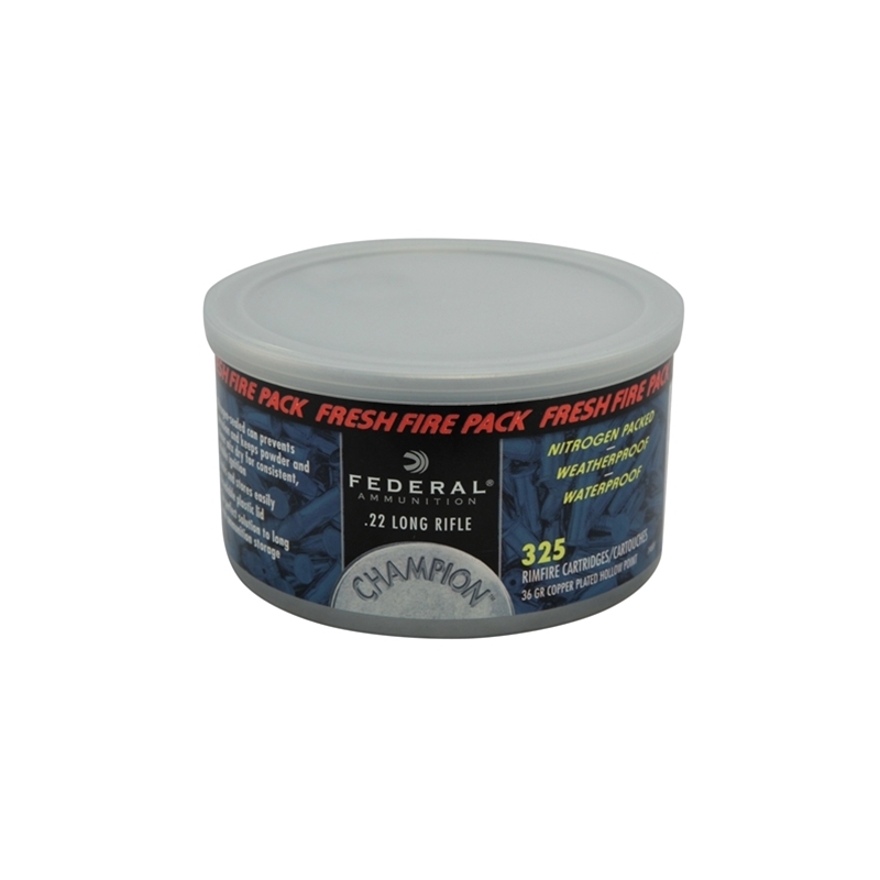Federal Champion Fresh Fire 22 Long Rifle Ammo 36 Gr CPHL 325 Rds