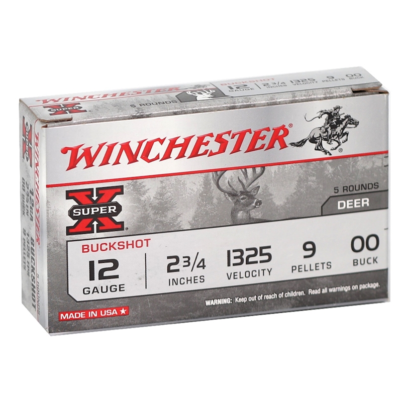 Winchester Super-X 12 Gauge 2-3/4" Buffered 00 Buckshot